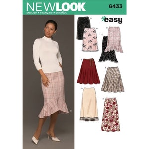 New Look Sewing Pattern 6433 Skirts Misses Size 8-18