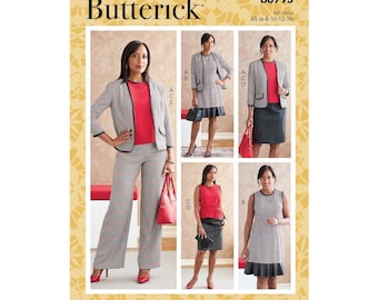 Butterick Sewing Pattern 6795 10760 Jacket Dress Top Skirt Pants Size 6-14