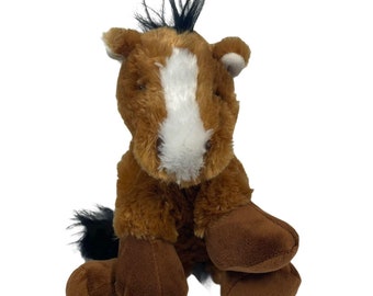 Wishpets Horse Lil Loveable Hamlet Brown Plush Stuffed Toy 13"