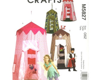 McCalls Sewing Pattern 5827 Play Tent Fantasy Pretend Child