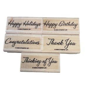 Stampin Up Warmest Regards Partial Set