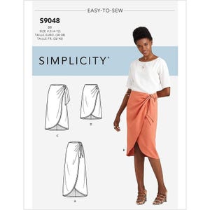 Simplicity Sewing Pattern 10430 90480 Misses Sarong Skirt Size 14-22