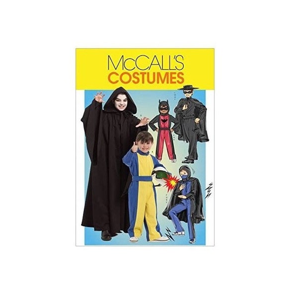 McCall's Sewing Pattern 5952 Super Hero Costumes Kids Size 3-6