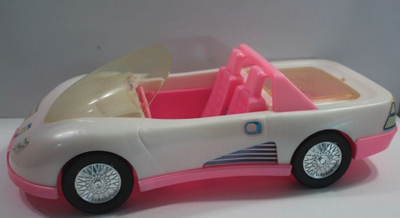 barbie red convertible car