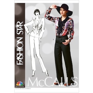 McCall&#39;s Sewing Pattern 6601 Misses Blouse Pants Size 8-16