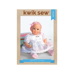Kwik Sew Sewing Pattern 4283 10838 Baby Doll Clothes 11&quot; to 16&quot;