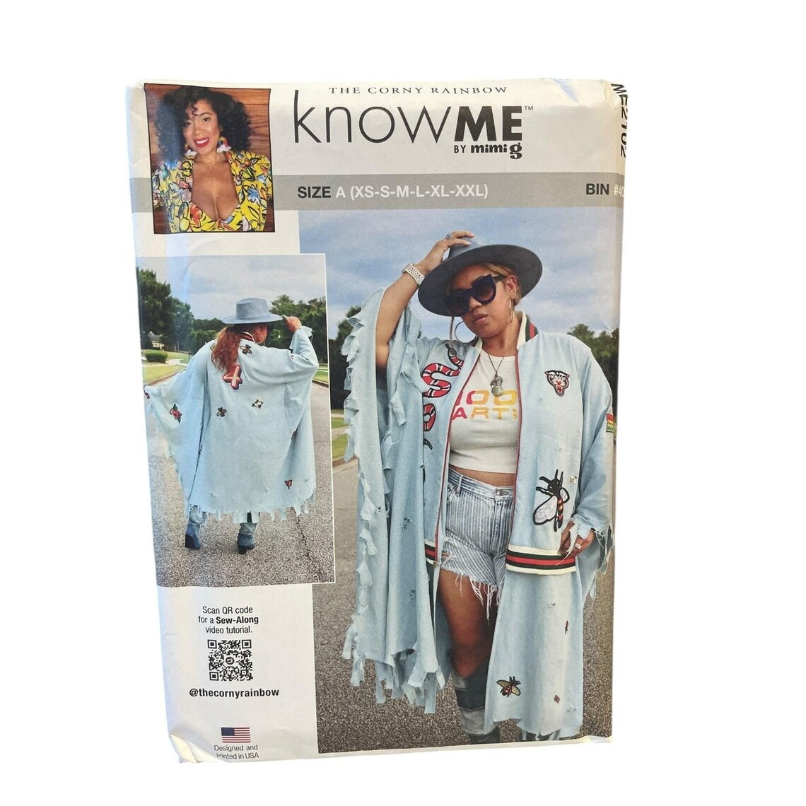 Knowme ME2102 Misses Bomber Cape Sewing Pattern XS-XXL Modern - Etsy