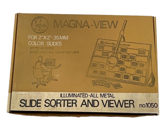 Vintage Logan Magna View Illuminated Slide Sorter Viewer Model Etsy