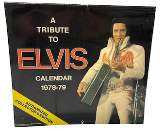 Calendario de edición de coleccionista "Un homenaje a Elvis Presley 1978-79"