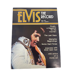 Elvis Presley &quot;The Record&quot; Magazine May 1979 Vol. 1 No. 1 Collectible Photos