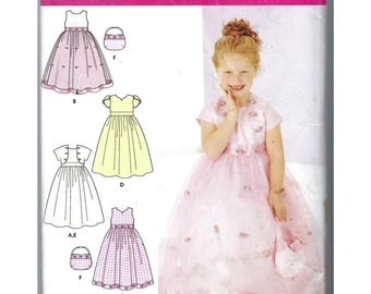 Simplicity Sewing Pattern 5638 Child Dress Jacket Purse Size 5-8 Girls Uncut