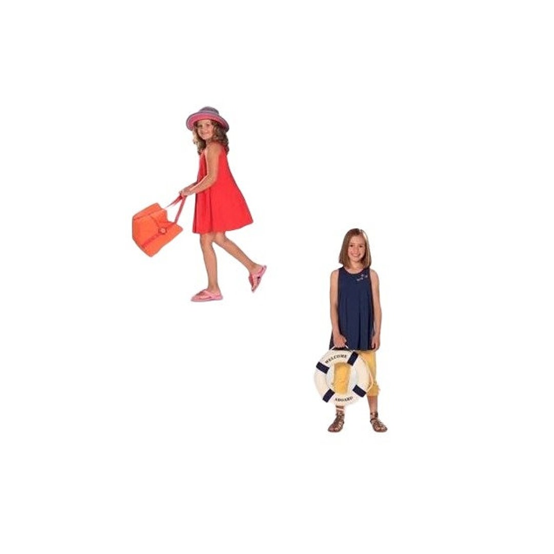 Burda Sewing Pattern 9546 Slip on Dress Sleeveless Tote Bag Etsy