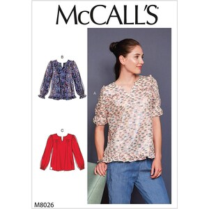 McCall&#39;s Sewing Pattern 10413 8026 Misses Top Size 14-22