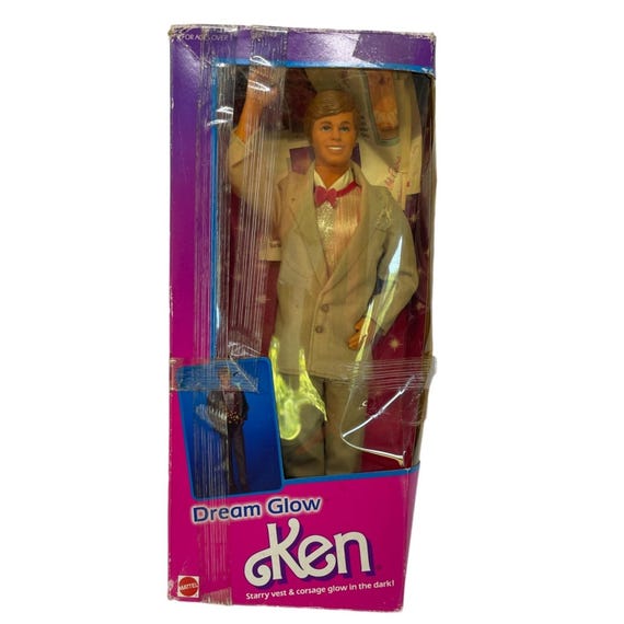 Barbie Dream Glow Ken Doll Mattel No. 2250 Vintage 1985 Etsy Denmark