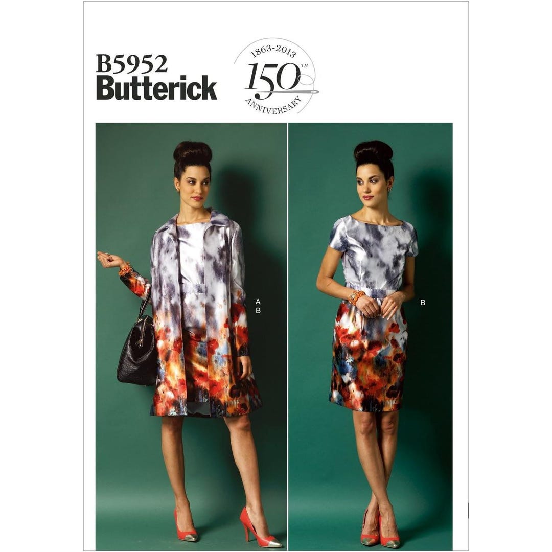 Butterick Sewing Pattern 5952 Dress Jacket Misses Size 16-24 - Etsy