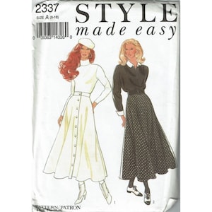 Style Sewing Pattern 2337 Skirts Misses Size 8-18