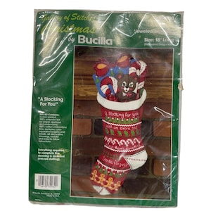 Bucilla Santa Een kous voor je vilten kousset met juwelen
