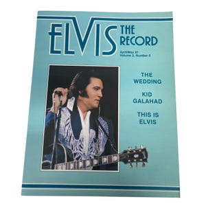 Elvis Presley Magazine April/May 1981 The Record Volume 2 Number 6 Collectible