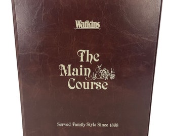 Watkins The Main Course Ring-Bound Cookbook Vintage 1980