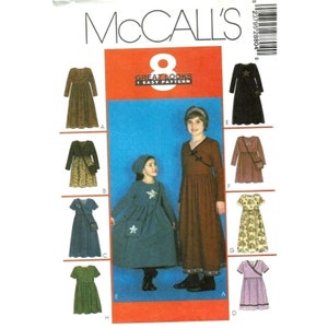 McCalls Patrón de costura 2880 vestido modesto niñas tamaño 4-6