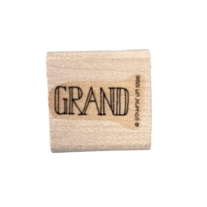 NEW NO INK Stampin Up Mounted Rubber Stamp Grand
