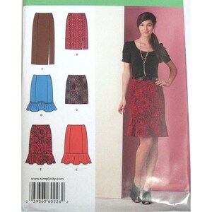 Simplicity Sewing Pattern 0226 Skirts Misses Size 6-14