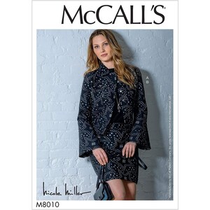 McCall&#39;s Sewing Pattern 10305 8010 Misses Jacket Skirt Size 14-22