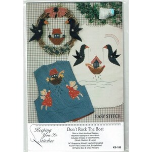 Keeping You in Stitches Don't Rock the Boat Vest Shirt Designs Misses S-XL