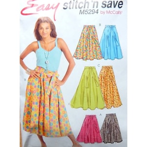 McCall&#39;s Sewing Pattern 5294 Skirts Misses Size 6-12