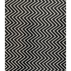 Fabric Black White Chevron Zig Zag 44" x 280"