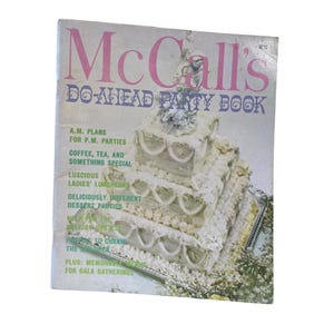 McCalls Do-Ahead Partybuch Vintage Parties Rezepte Planung Kochen Backen