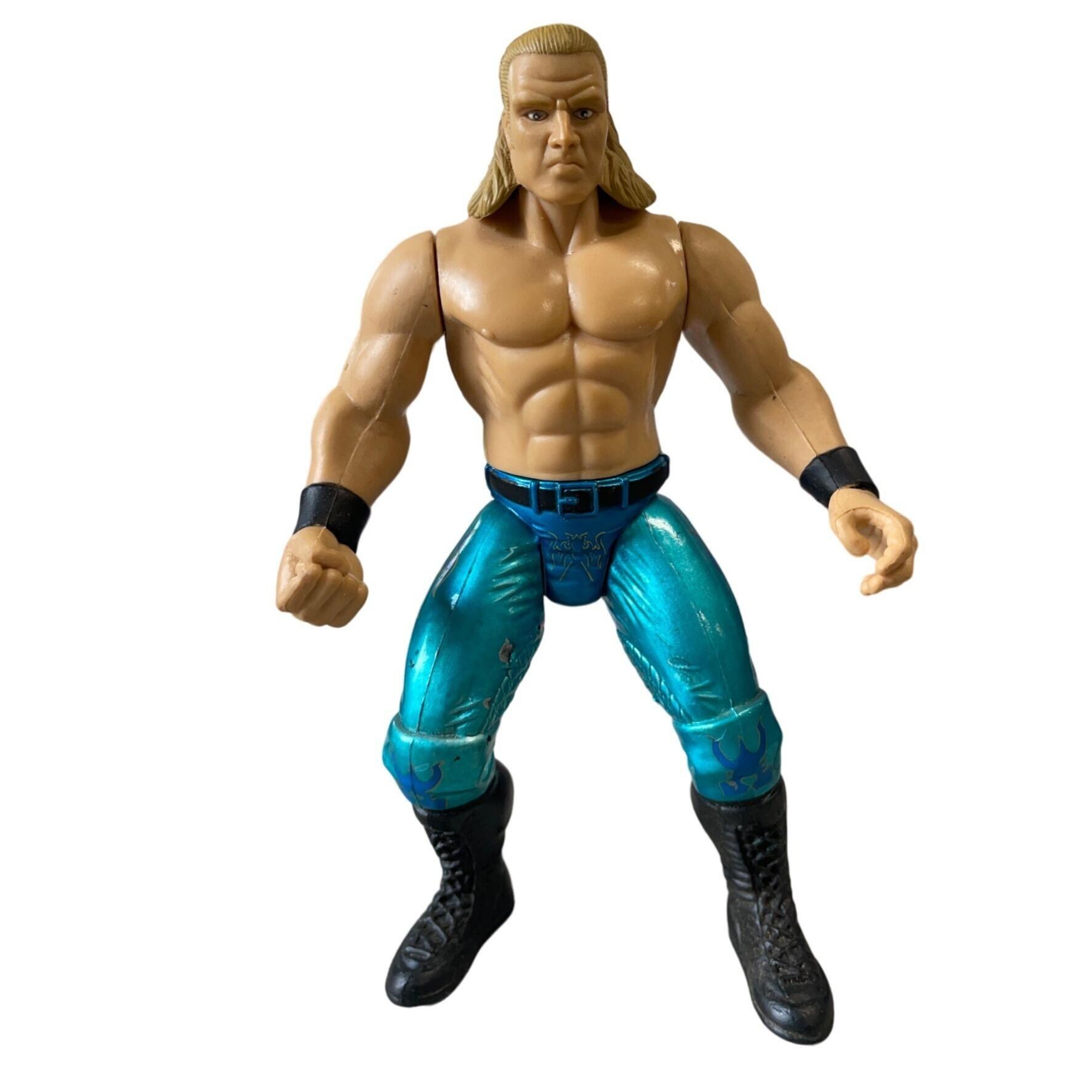 1998 WWE Triple H Wrestling Action Figure Blue Pants by Jakks