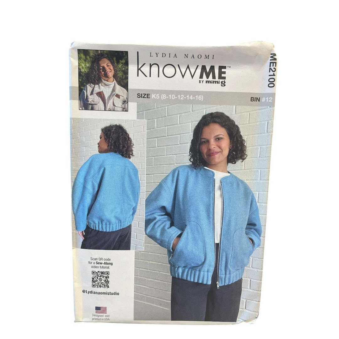 Knowme ME2100 Misses Bomber Jacket Sewing Pattern Size 8-16 - Etsy