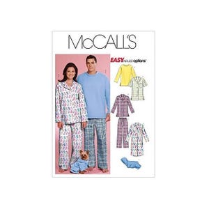 McCalls Unisex Pajama & Robe Dog Coat Sewing Pattern M5992 Sizes XS-MED