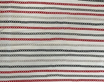 Waverly Inspirations Chain Line Stripe Cotton Fabric 36" x 50"