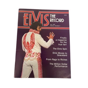 Elvis Presley &quot;The Record&quot; Magazine July 1979 Vol. 1 No. 3 Collectible