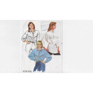 Butterick Misses Shirt Sewing Pattern 4693 Sizes 20-24 Long Sleeve Collared