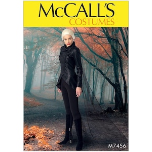 McCall&#39;s Sewing Pattern 7456 Misses Cosplay Jacket Stirrup Leggings Cape Size 6-14