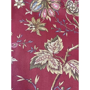 Exclusive Waverly Screen Print Fabric 24&quot; X 64&quot; Floral Pattern Cotton & Polyester