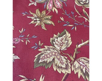 Exclusive Waverly Screen Print Fabric 24" X 64" Floral Pattern Cotton & Polyester