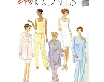 McCalls Sewing Pattern 8577 Jacket Dress Pants Scarf Misses Size 12-16