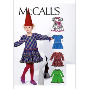 McCalls Sewing Pattern 6638 Dress Girls Size 2-5