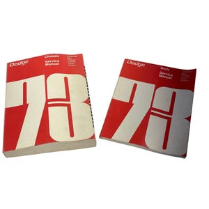 Dodge 1978 Chassis Body Manuals Challenger Charger Dart Coronet Monaco