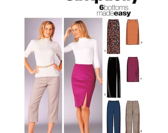 Simplicity Sewing Pattern 5259 Pants Skirt Misses Size 8-14