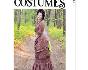 McCall&#39;s Sewing Pattern Costumes M8191 Misses&#39; Victorian Skirt Top Size 14-22