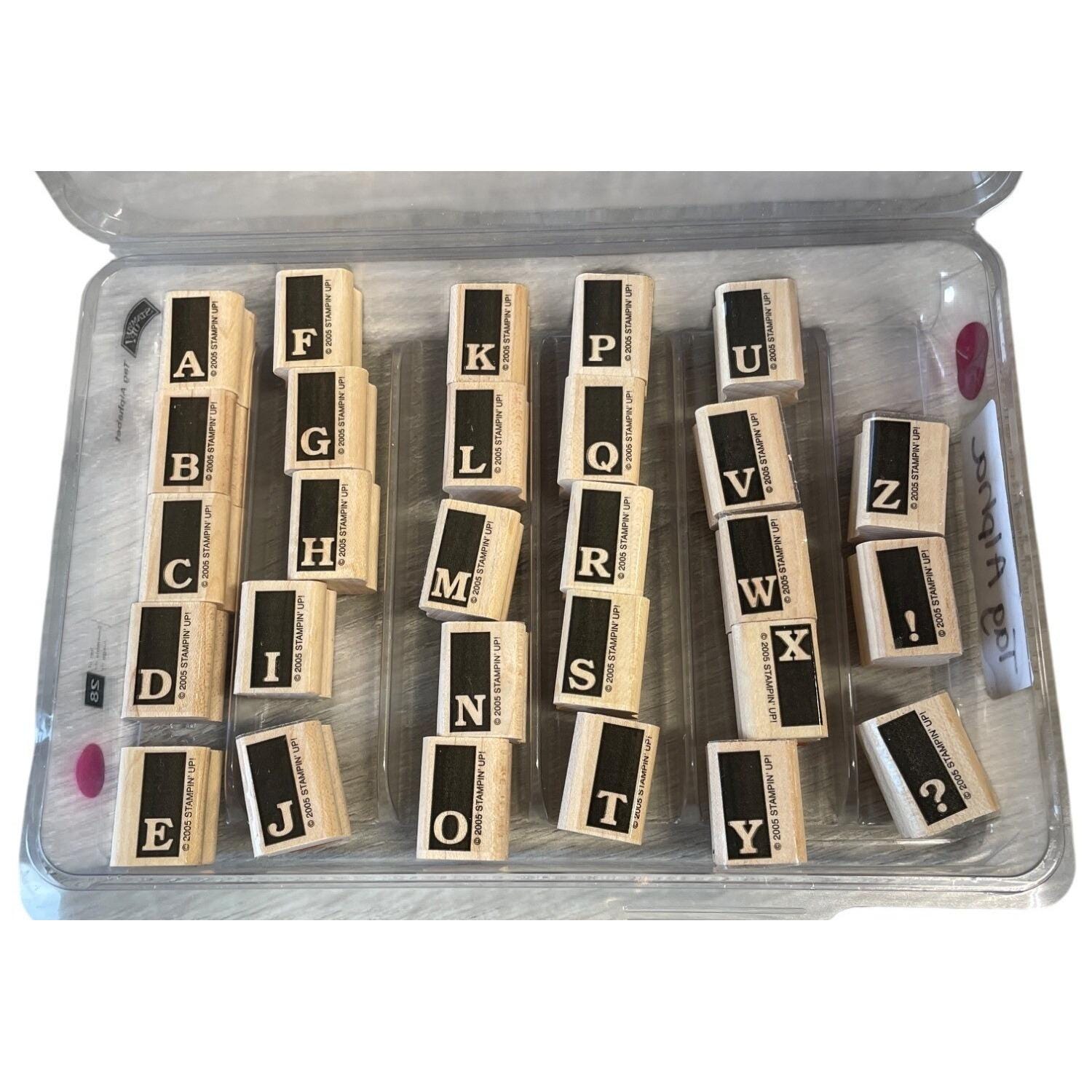 Stampin up Alphabet Set, Alphabet Stamp Retired Stampin Alphabet