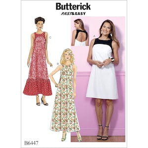 Butterick Sewing Pattern 6447 Misses Dress Size 14-22