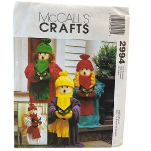 McCalls Crafts 2994 Pattern For 24-Inch Caroler Dolls With Clothes & Accessories