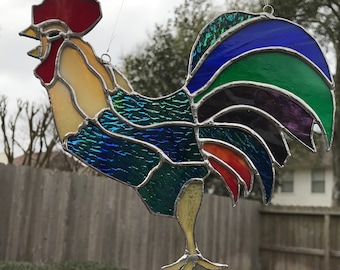 Stained Glass Rooster