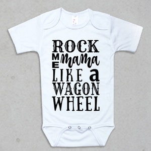 Rock Me Mama Like a Wagon Wheel PNG, JPEG File - Etsy